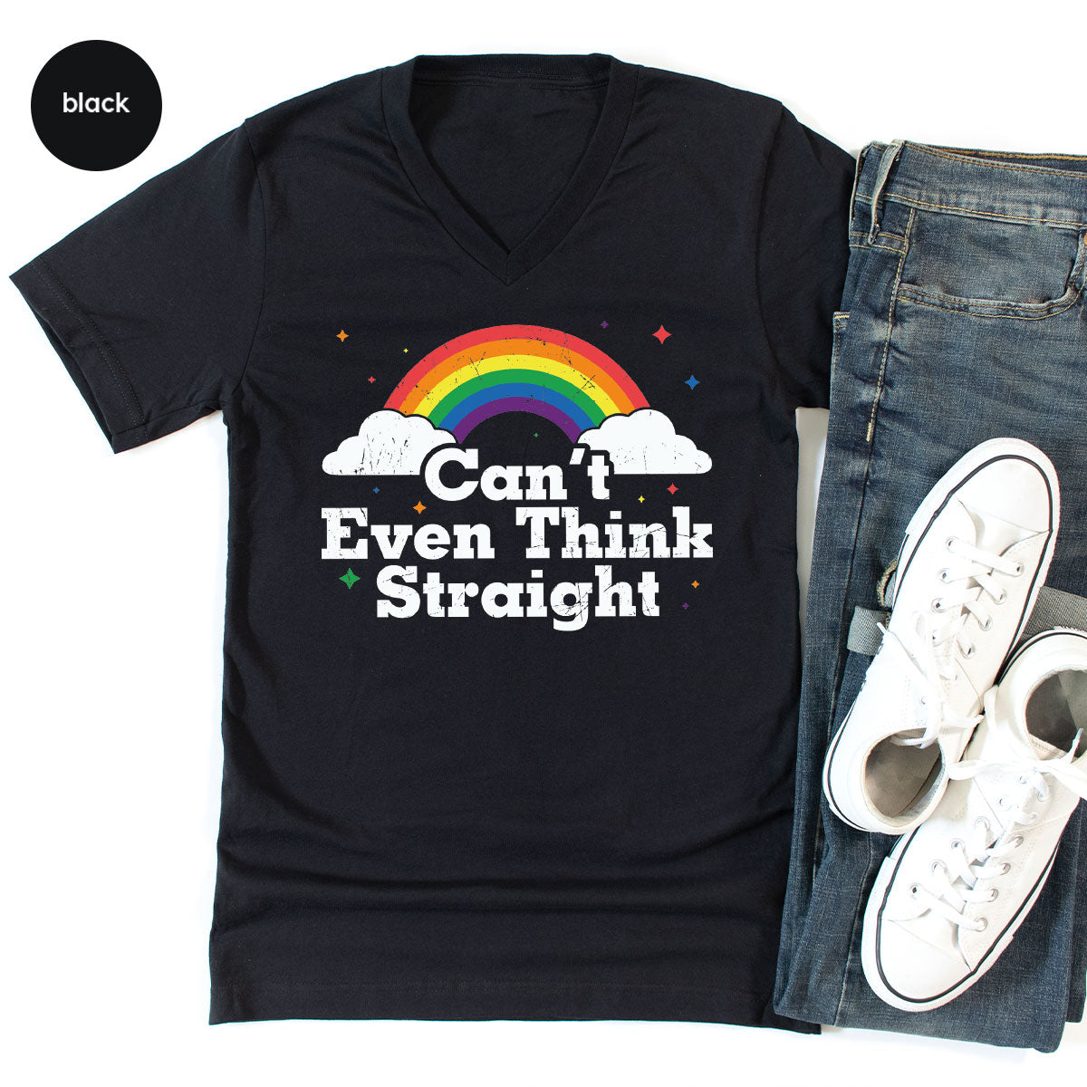 Can I Even Think Straight Shirt, Rainbow T-Shirt, LGBT T-Shirt