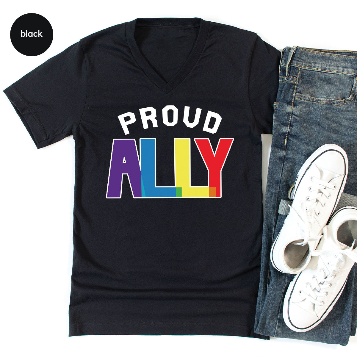 Proud Ally Shirt, LGBT Ally T-Shirt, LGBT Proud Tee