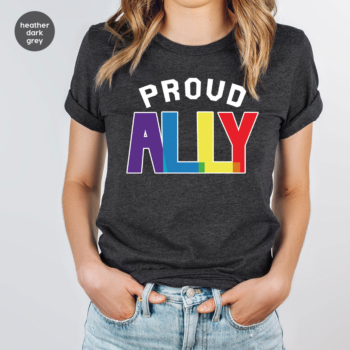 Proud Ally Shirt, LGBT Ally T-Shirt, LGBT Proud Tee