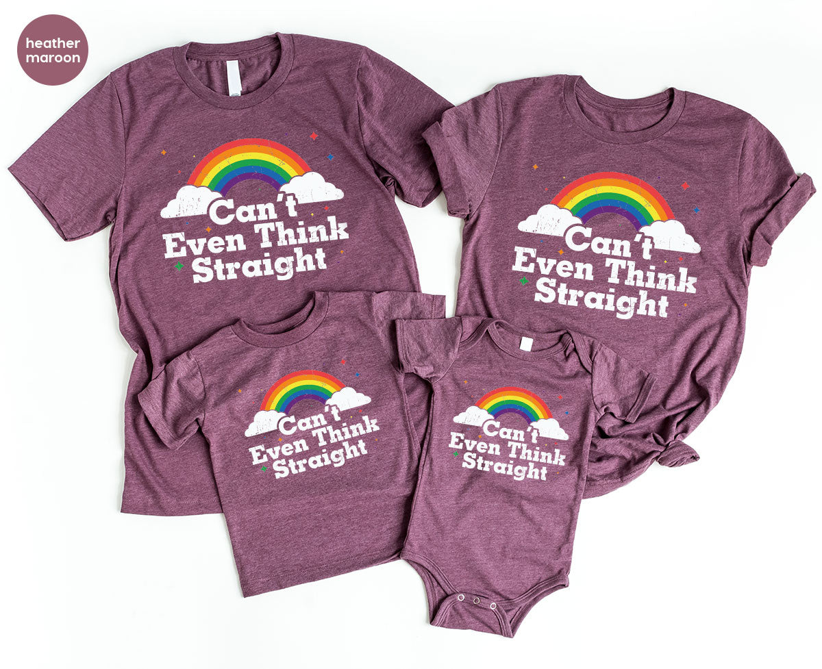 Can I Even Think Straight Shirt, Rainbow T-Shirt, LGBT T-Shirt