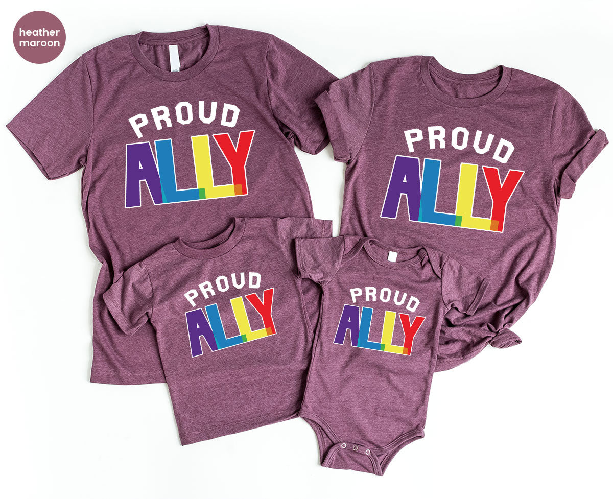 Proud Ally Shirt, LGBT Ally T-Shirt, LGBT Proud Tee