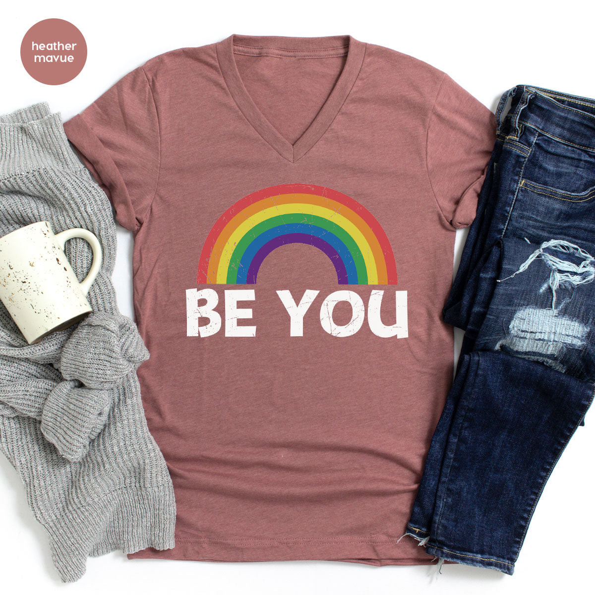 Rainbow T-Shirt, Be You Shirt, LGBT Pride Shirt, LGBT T-Shirt