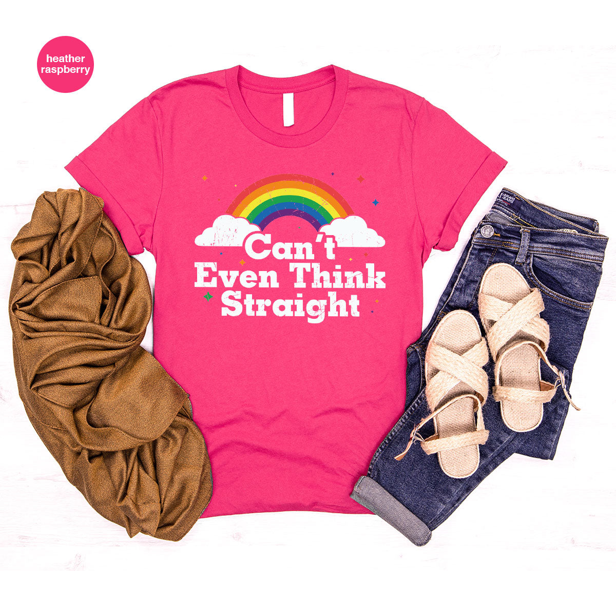 Can I Even Think Straight Shirt, Rainbow T-Shirt, LGBT T-Shirt