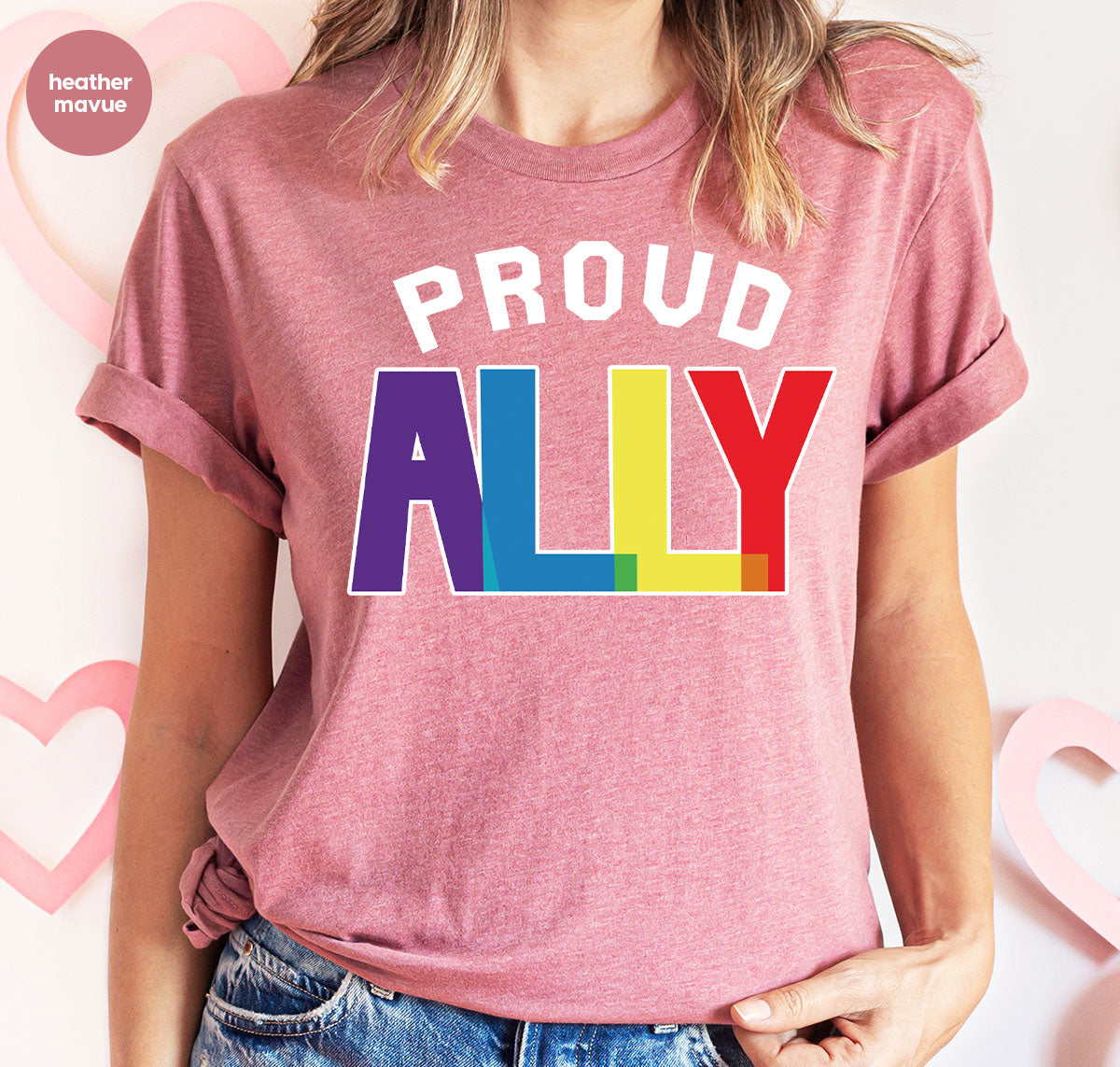 Proud Ally Shirt, LGBT Ally T-Shirt, LGBT Proud Tee