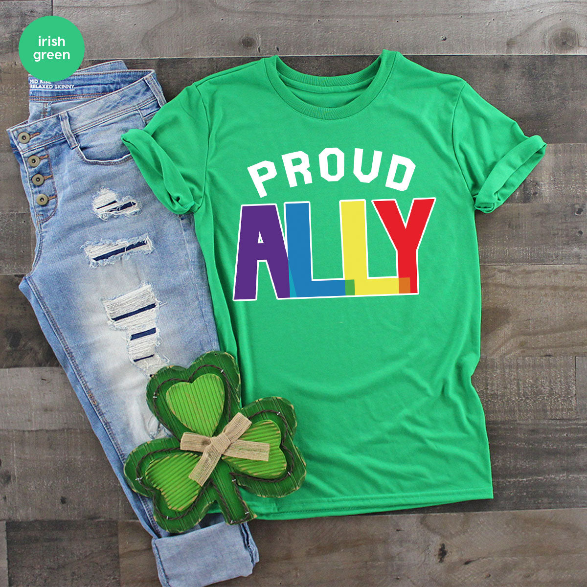 Proud Ally Shirt, LGBT Ally T-Shirt, LGBT Proud Tee