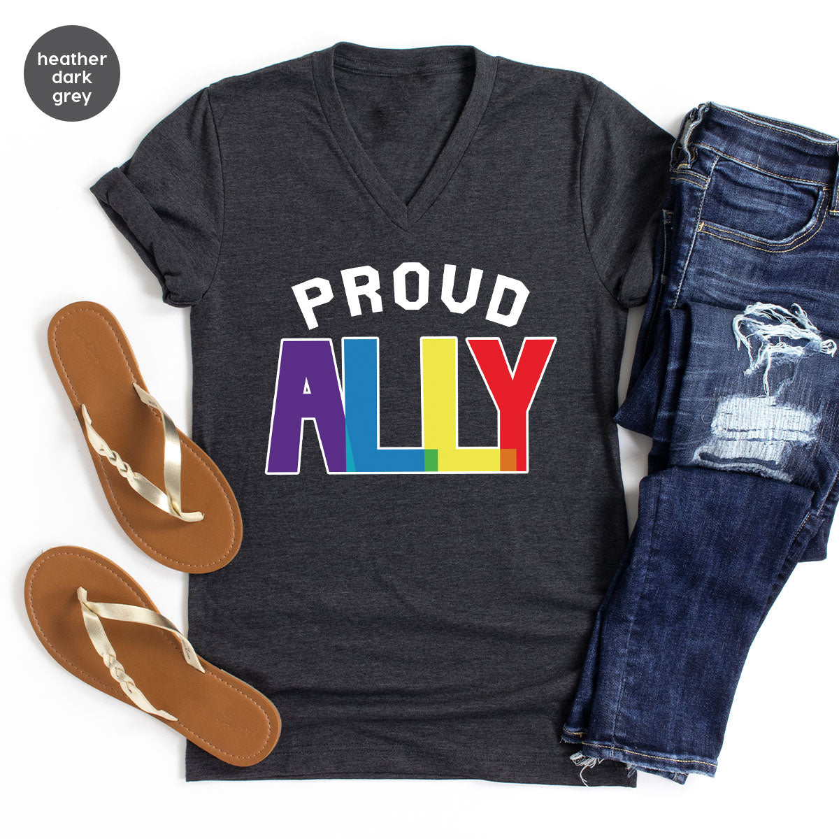 Proud Ally Shirt, LGBT Ally T-Shirt, LGBT Proud Tee