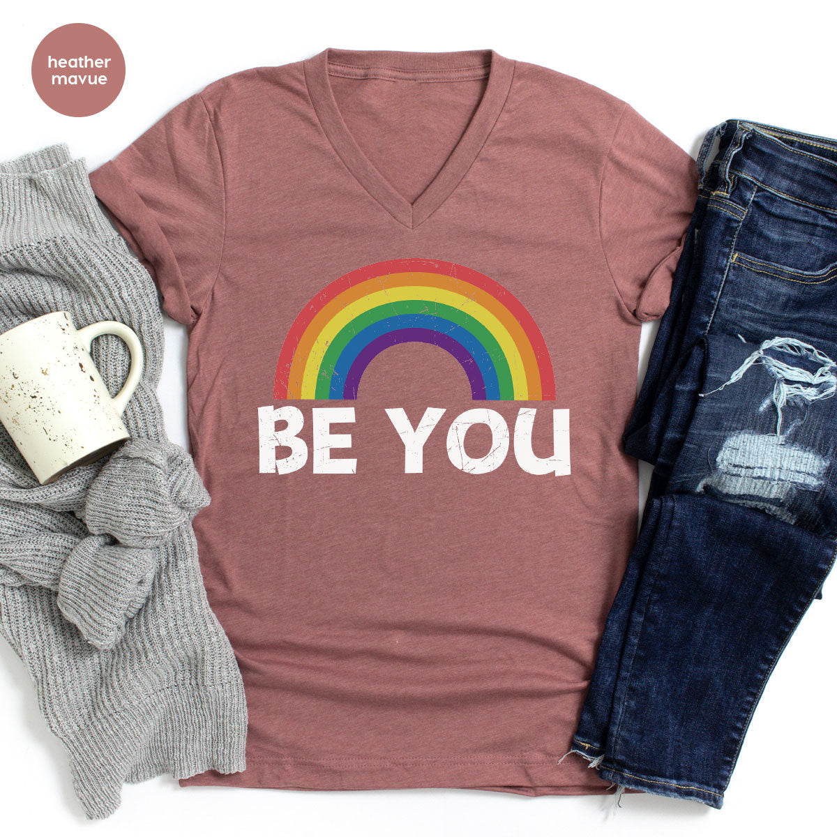 Rainbow T-Shirt, Be You Shirt, LGBT Pride Shirt, LGBT T-Shirt