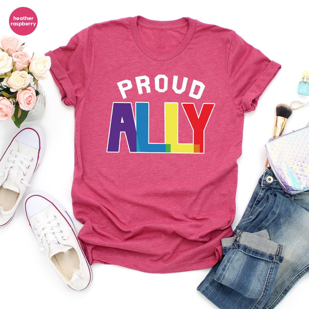 Proud Ally Shirt, LGBT Ally T-Shirt, LGBT Proud Tee