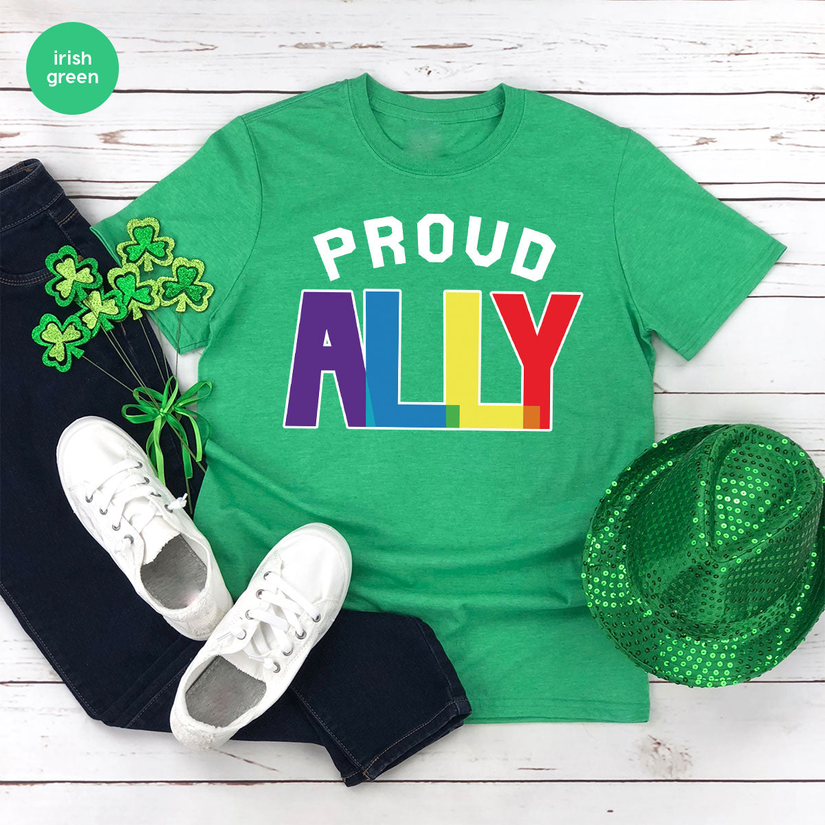 Proud Ally Shirt, LGBT Ally T-Shirt, LGBT Proud Tee