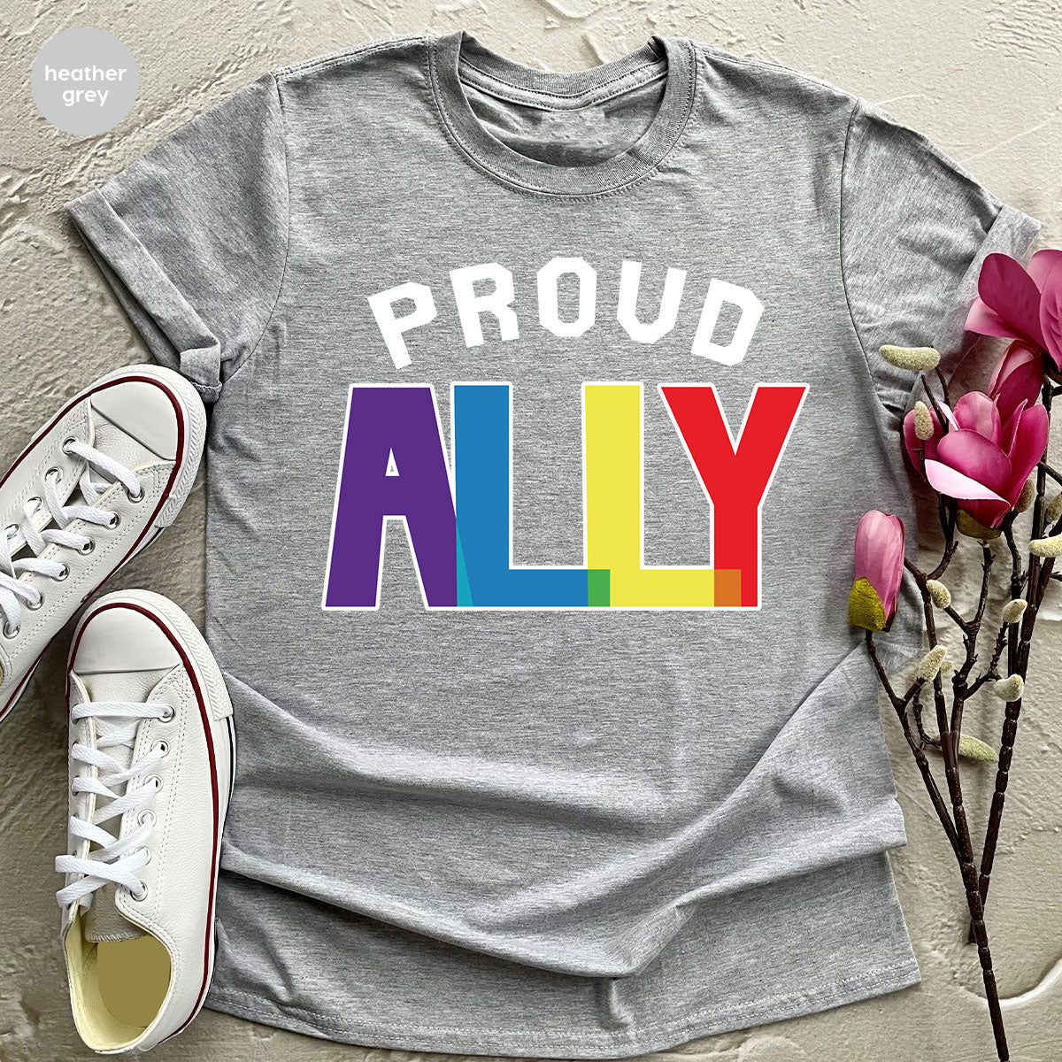 Proud Ally Shirt, LGBT Ally T-Shirt, LGBT Proud Tee