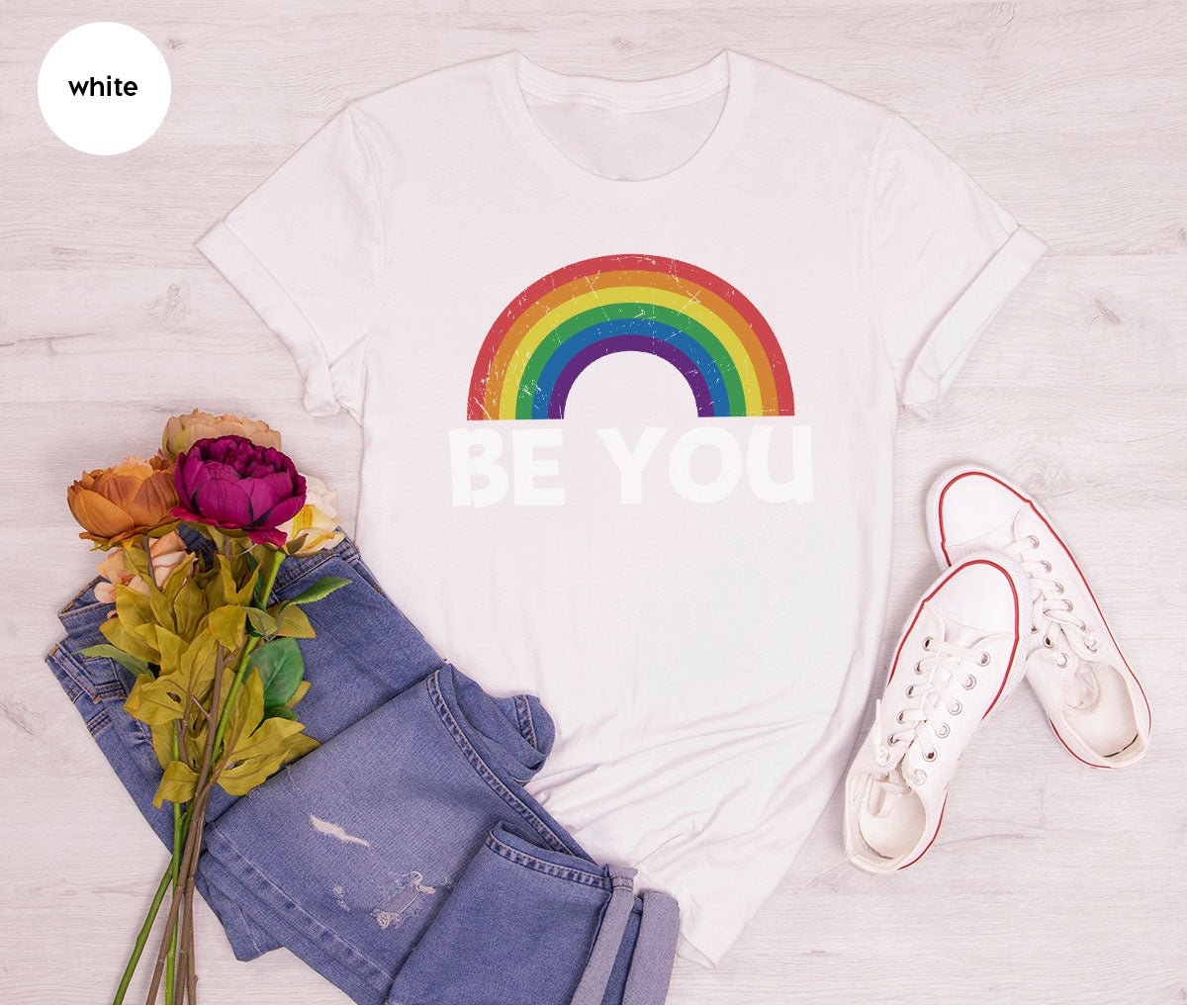 Rainbow T-Shirt, Be You Shirt, LGBT Pride Shirt, LGBT T-Shirt