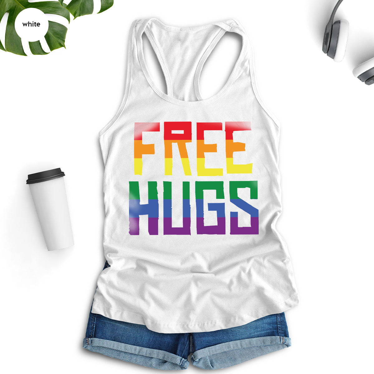 Cute LGBT Shirt, Free Hugs T-Shirt, Lovely Pride T-Shirt for LGBT