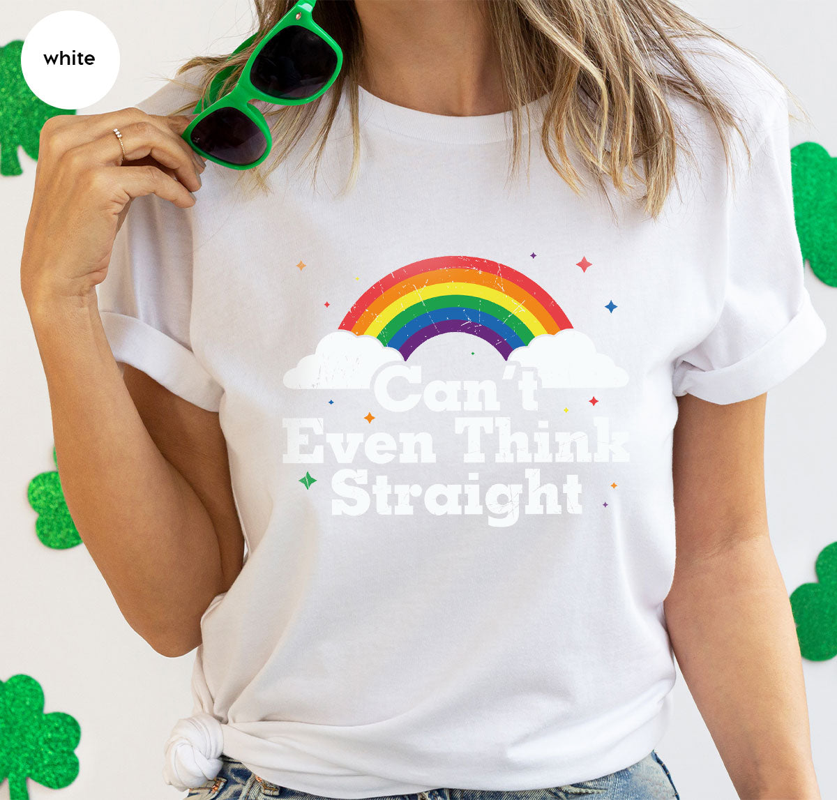 Can I Even Think Straight Shirt, Rainbow T-Shirt, LGBT T-Shirt