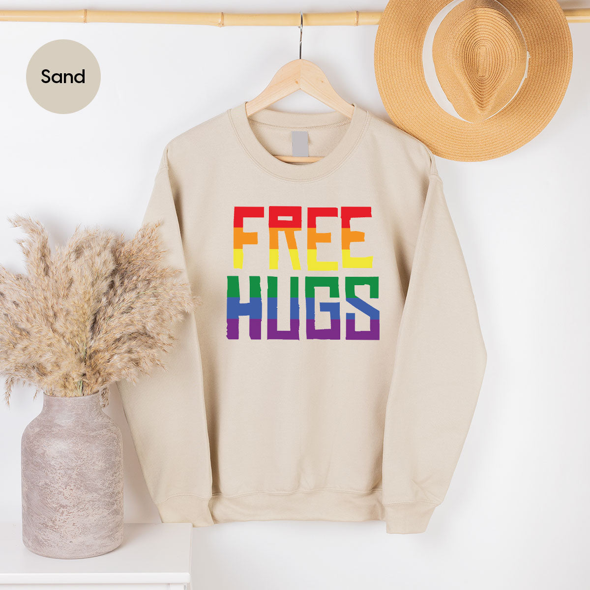 Cute LGBT Shirt, Free Hugs T-Shirt, Lovely Pride T-Shirt for LGBT