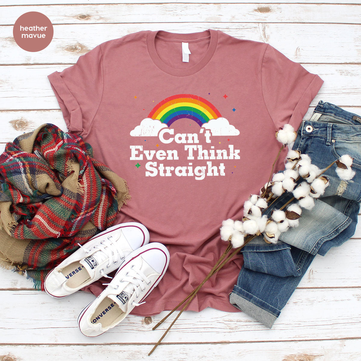 Can I Even Think Straight Shirt, Rainbow T-Shirt, LGBT T-Shirt