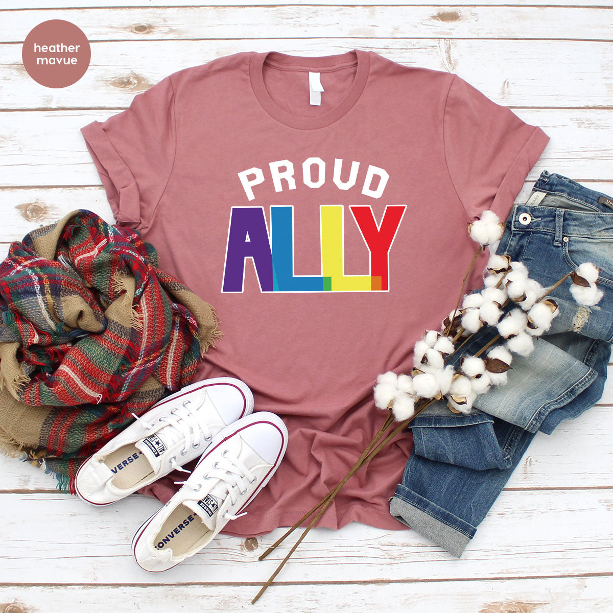 Proud Ally Shirt, LGBT Ally T-Shirt, LGBT Proud Tee