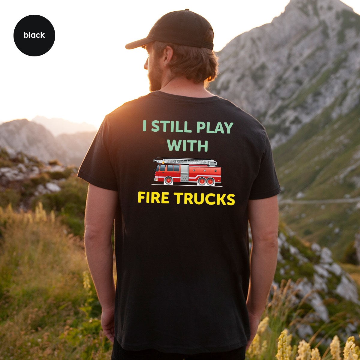 Fire Truck Shirt, Funny Fire Fighter T-Shirt, Fireman Tee