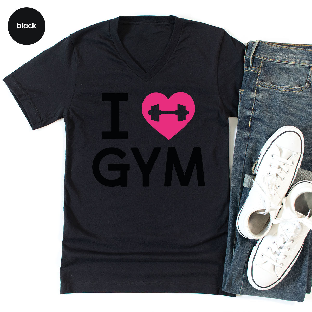 Fitness T-Shirt, GYM Shirt, I Love GYM T-Shirt, T-Shirt For Bodybuilder