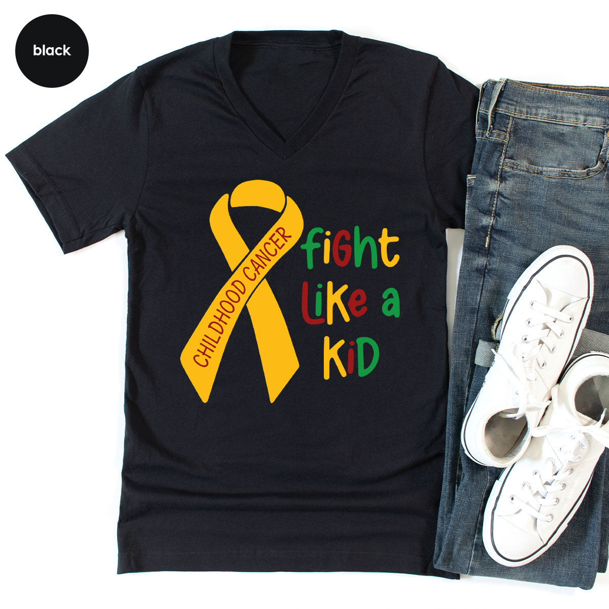 Fighting Like A Kid Shirt, Cancer Fight Shirt, Childhood Canver Fighter t-Shirt, Gift For Cancer Kids