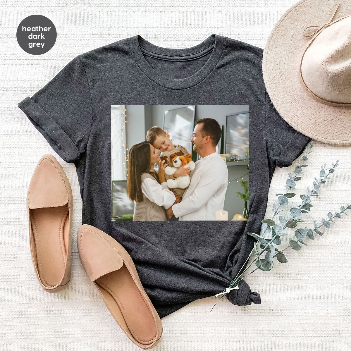 Custom Family T-Shirt, Customizable Photo Shirt, Baby Photo Tee, Family Custom Photo T-Shirt