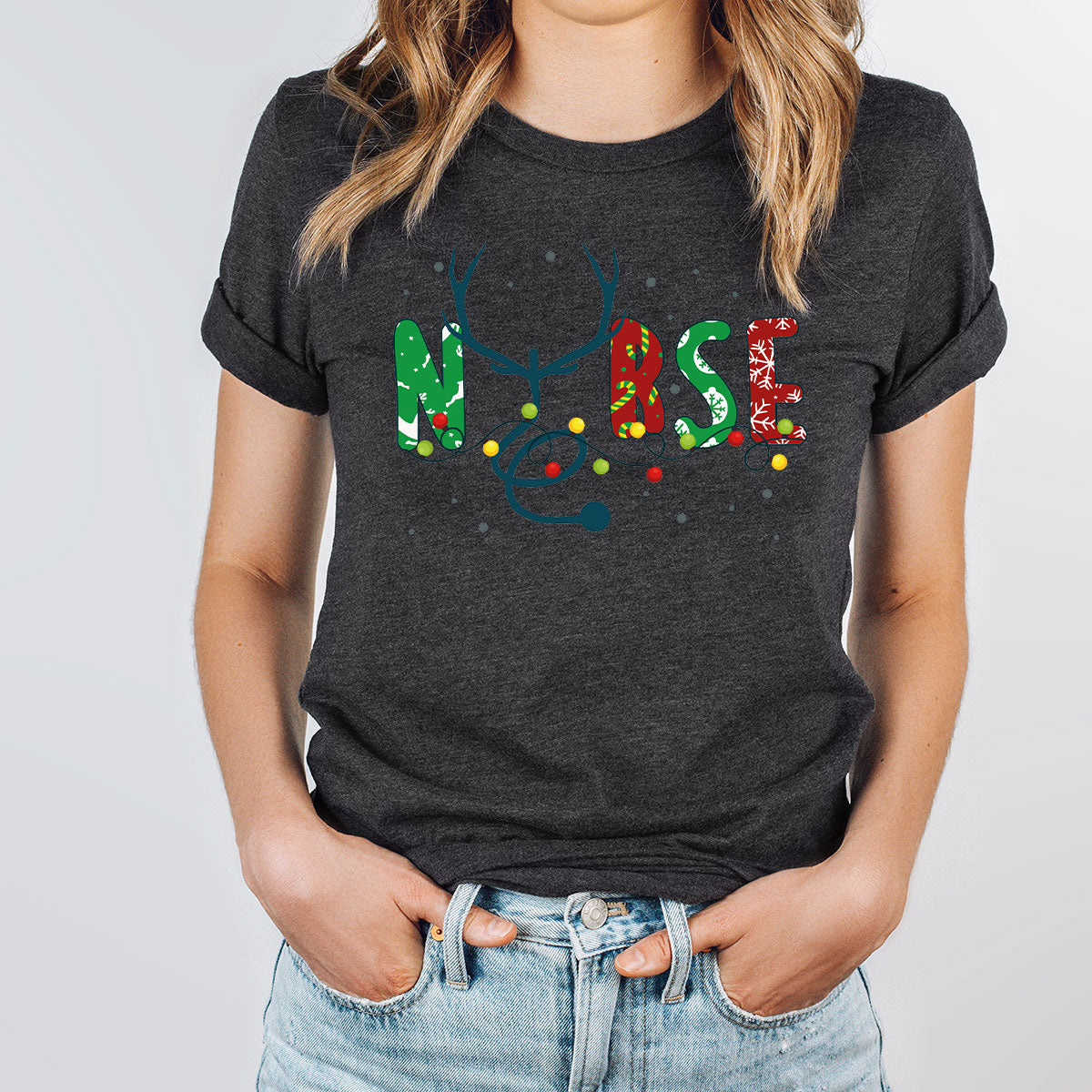 Christmas Nurse Shirt, Health Employee Christmas T-Shirt, Christmas Gift for Nurses