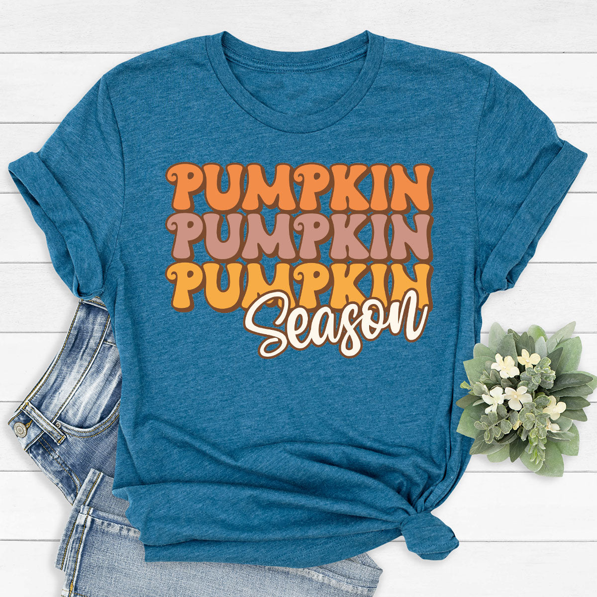 Fall Shirt, Fall Pumpkin Season Shirt, Thanksgiving 2022 T-Shirt, Cute Fall Graphic Tee