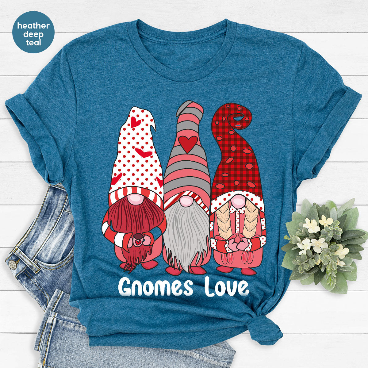 Gnomes Love Shirt, Love 4ever Shirt, Best Love T-Shirt, Valentine's Day Shirt 2023