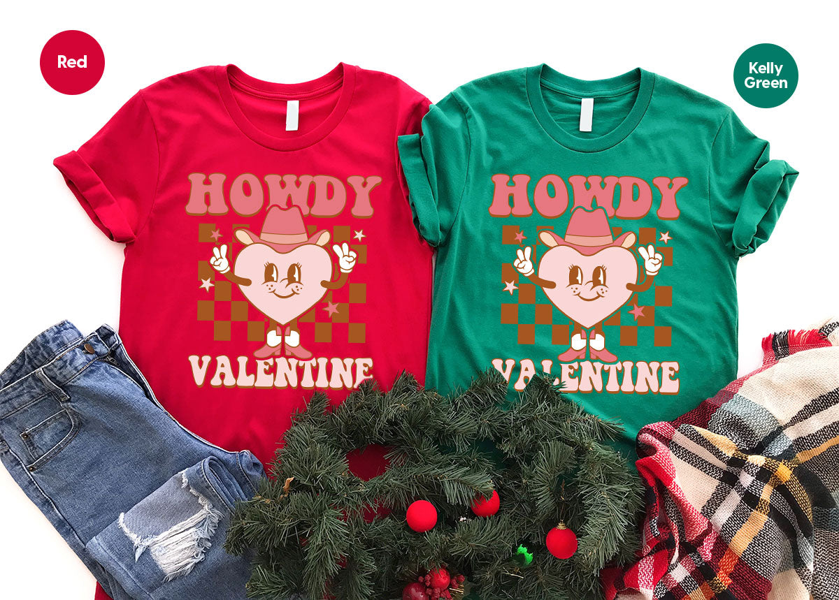 Howdy Valentine Shirt, 2023 Valentine's Day Shirt, Cute Feb 14 Tee