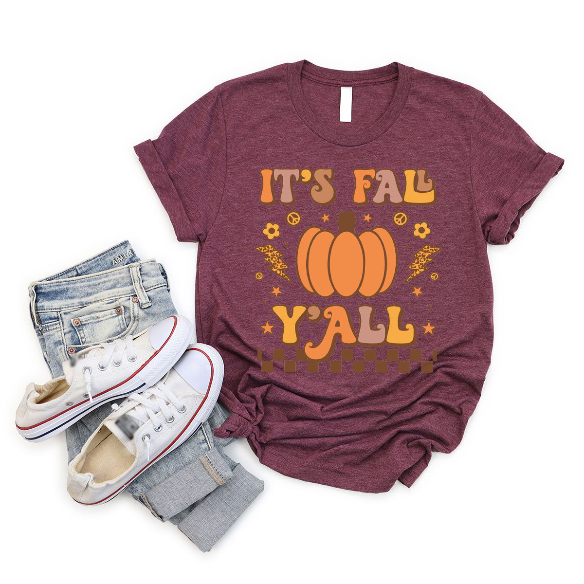 Halloween Fall Shirt, It's Y'Fall T-Shirt, Halloween Fall Hoodie, Long Sleeve and Short Sleeve Shirts