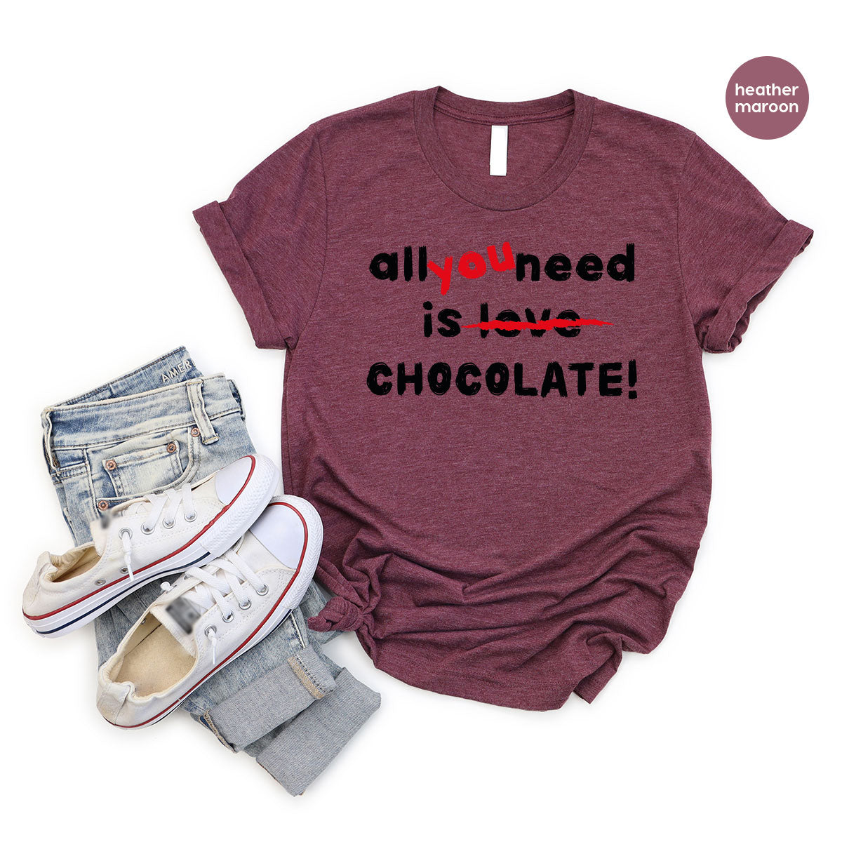 Anti Love Shirt, Chocolate T-Shirt, Anti Valentine's Day T-Shirt