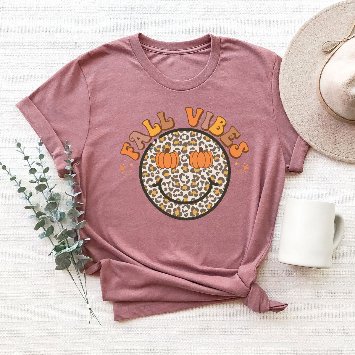 Fall Vibes Smile Shirt, Fall Vibes 2022 T-Shirt, Funny Thanksgiving Tee For 2022