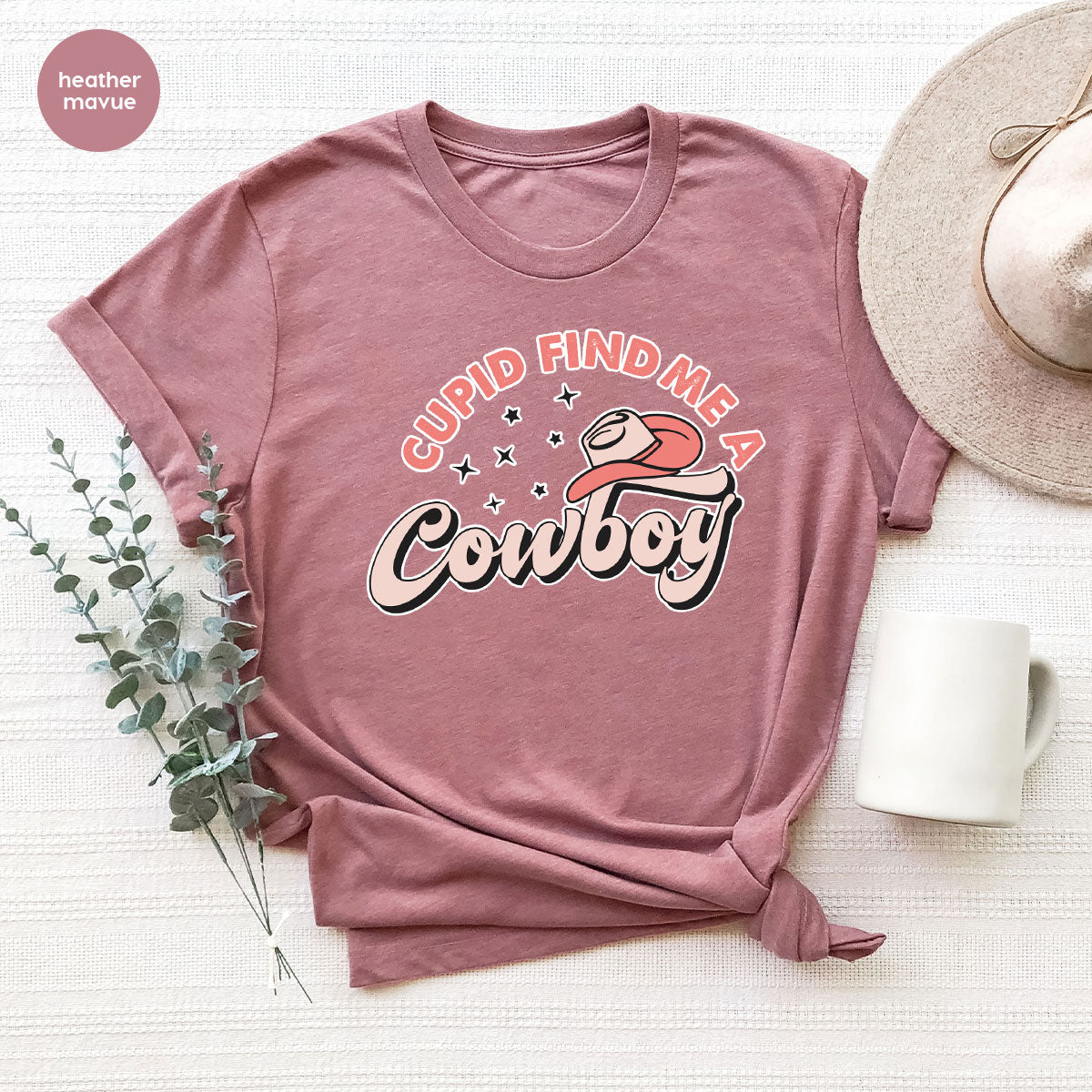 Cupid Find Me A Cowboy Shirt, Valentine Day Shirt, Cowboy Love T-Shirt