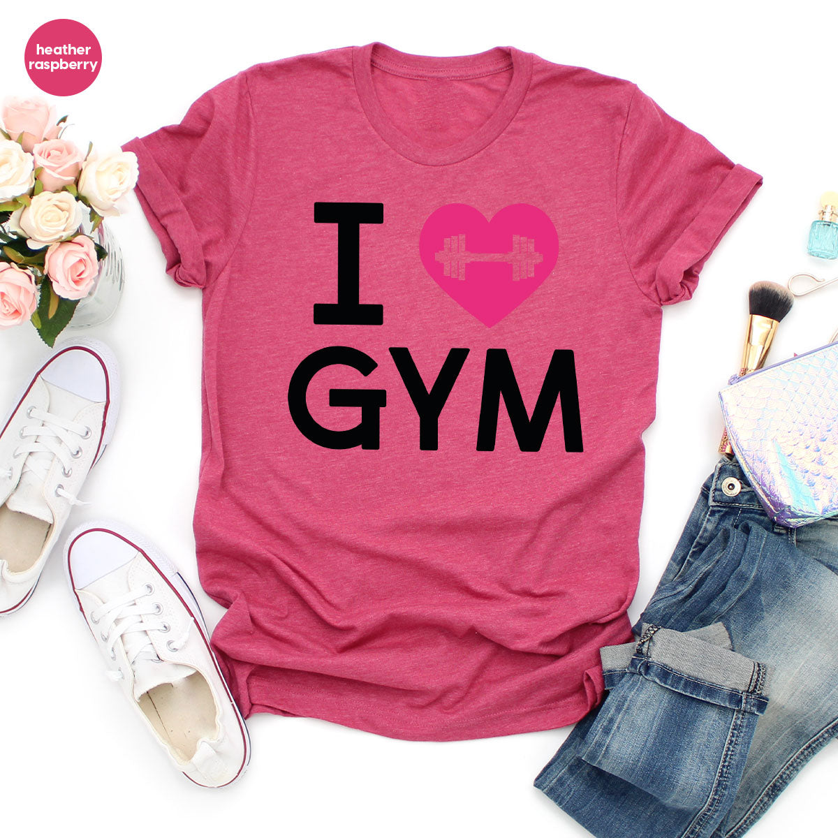 Fitness T-Shirt, GYM Shirt, I Love GYM T-Shirt, T-Shirt For Bodybuilder