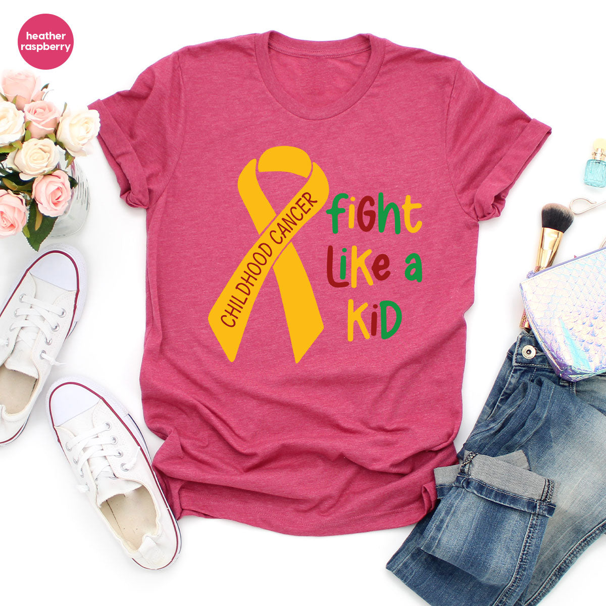 Fighting Like A Kid Shirt, Cancer Fight Shirt, Childhood Canver Fighter t-Shirt, Gift For Cancer Kids