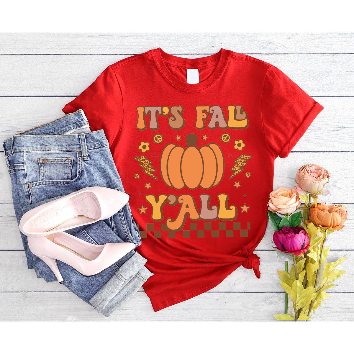 Halloween Fall Shirt, It's Y'Fall T-Shirt, Halloween Fall Hoodie, Long Sleeve and Short Sleeve Shirts