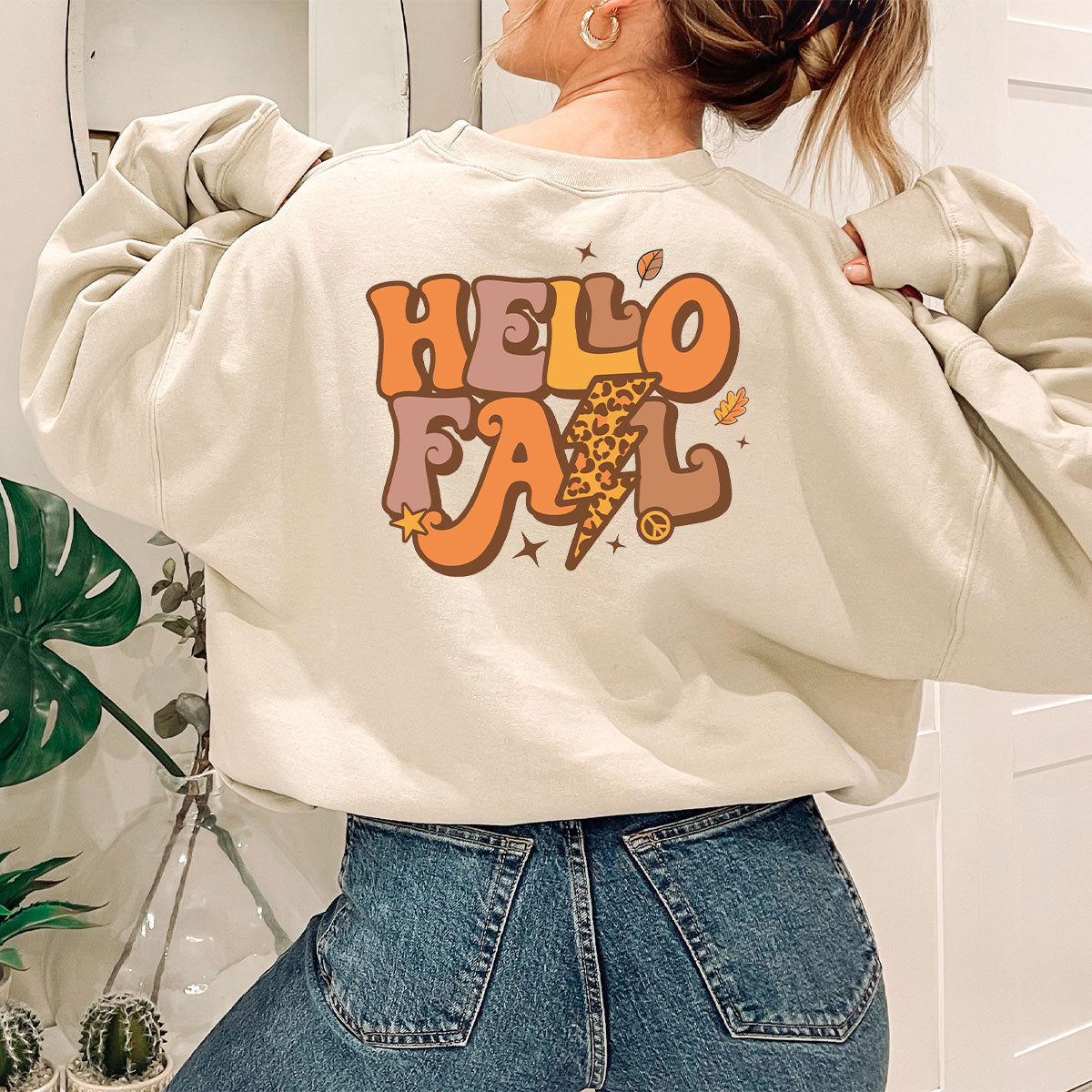 Hello Fall Shirt, Halloween Fall T-Shirt, Halloween 2022 Hoodie, Hello Halloween Long Sleeve Shirt