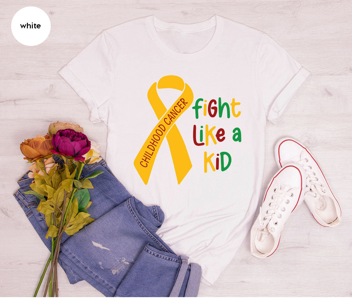 Fighting Like A Kid Shirt, Cancer Fight Shirt, Childhood Canver Fighter t-Shirt, Gift For Cancer Kids