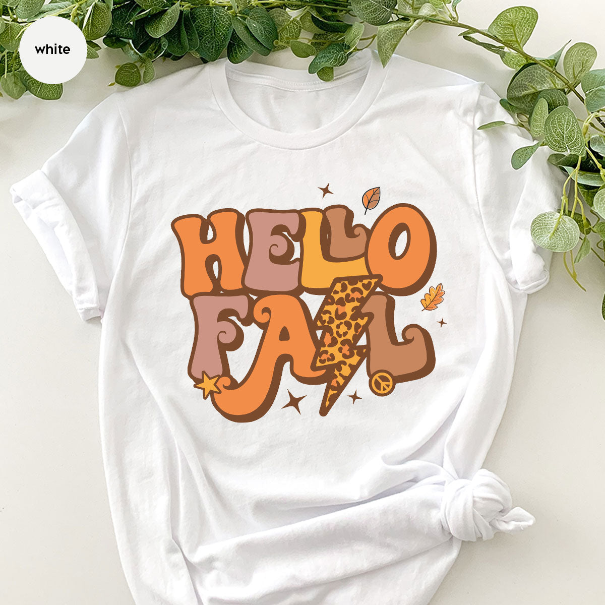 Hello Fall Shirt, Halloween Fall T-Shirt, Halloween 2022 Hoodie, Hello Halloween Long Sleeve Shirt