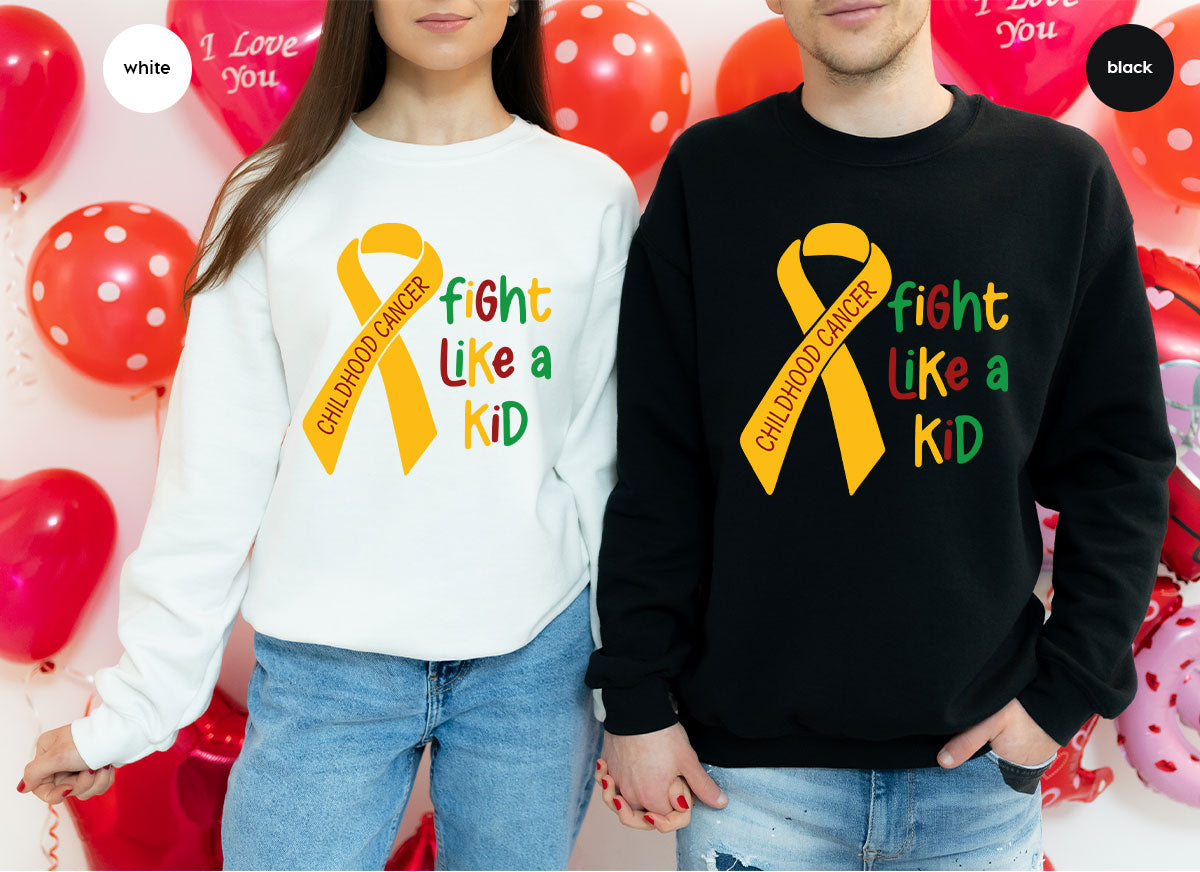 Fighting Like A Kid Shirt, Cancer Fight Shirt, Childhood Canver Fighter t-Shirt, Gift For Cancer Kids