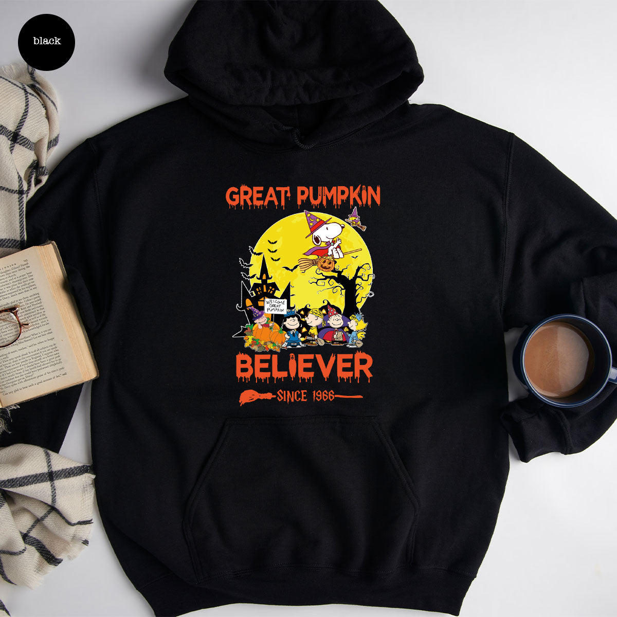 Halloween 2023 Hoodie, Halloween Sweatshirt, Great Pumpkin Believer Long Sleeve