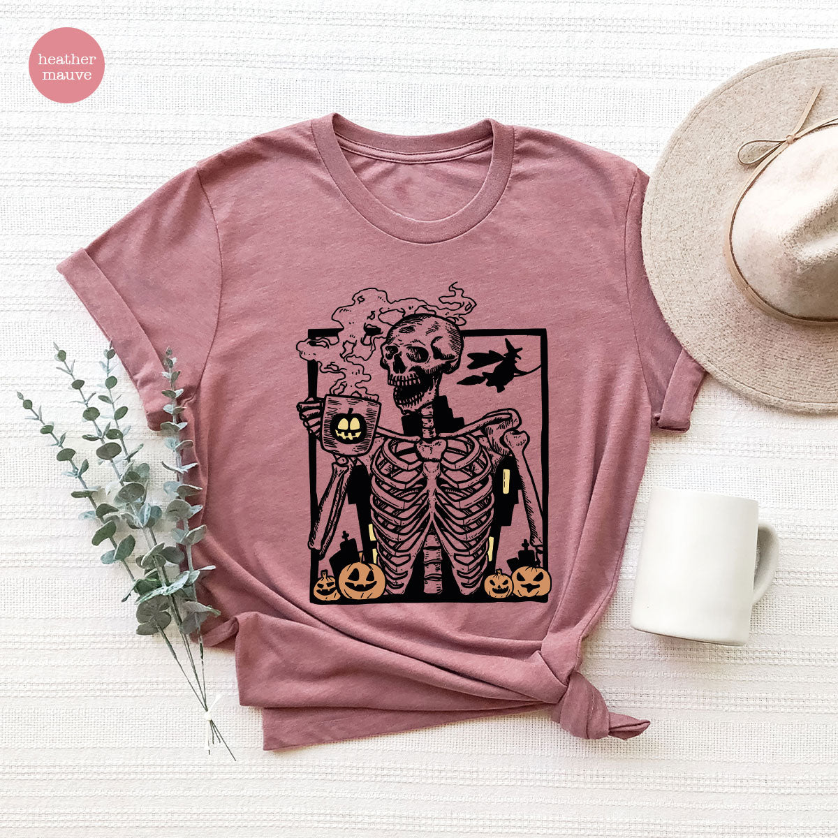 Halloween Skeleton Shirt, Creepy Halloween Tee, Funny Skeleton T-Shirt, Gift for Halloween