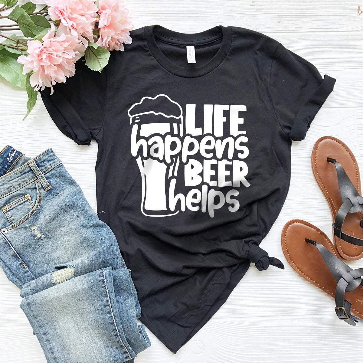 I got a beer on every hole, drinking games shirt, beer lover gift, craft  beer shirts, beer gifts men, beer gifts for dad, drinking shirt