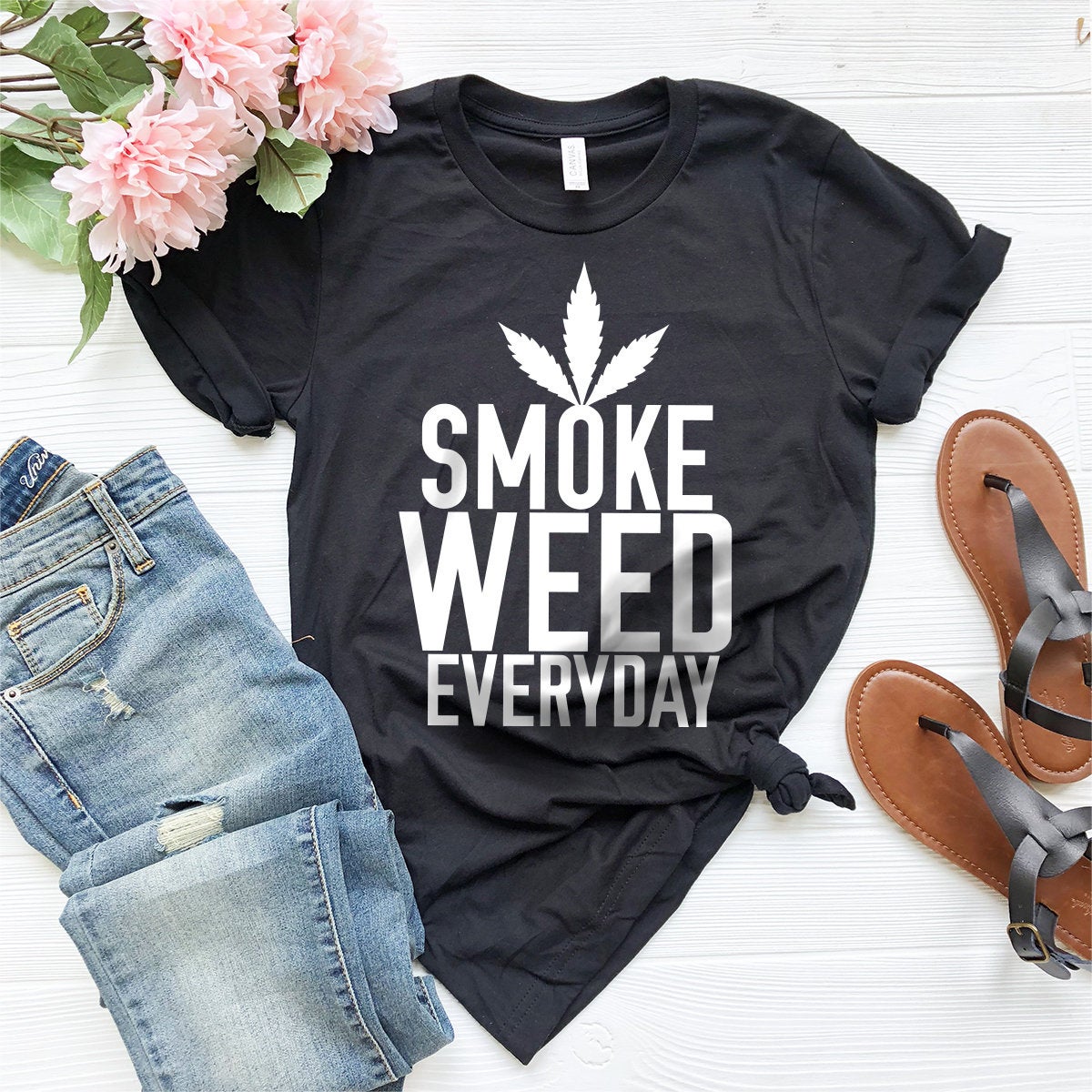 Reel Cool Fathers Day Fishing Dope Dad Weed Marijuana Stoner Comfort Colors  T-Shirt