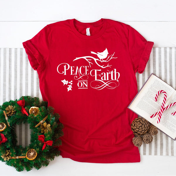 Peace on earth t shirt best sale