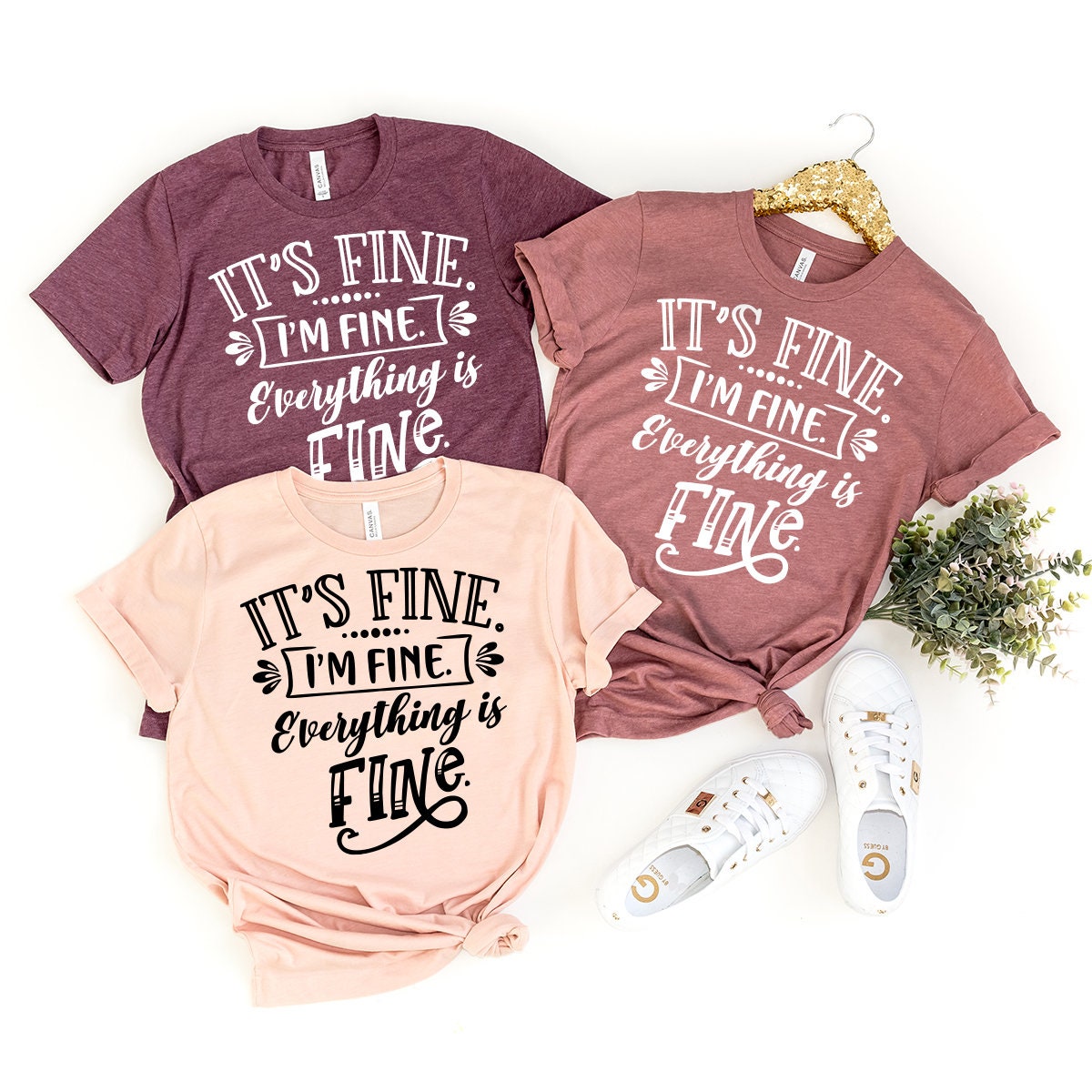 Funny Anxiety Shirt, Introvert Shirt, Mental Health TShirt, I Am Fine Everything Is Fine T Shirt, Funny Saying T-Shirt, Sarcastic Tees - Fastdeliverytees.com