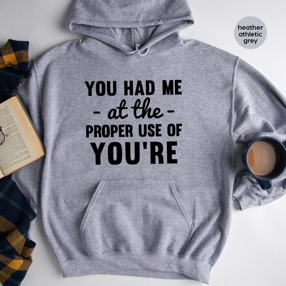 Funny Grammar Hoodie Grammer Hoodie Humorous Hoodie Teacher Hoodie Fastdeliverytees