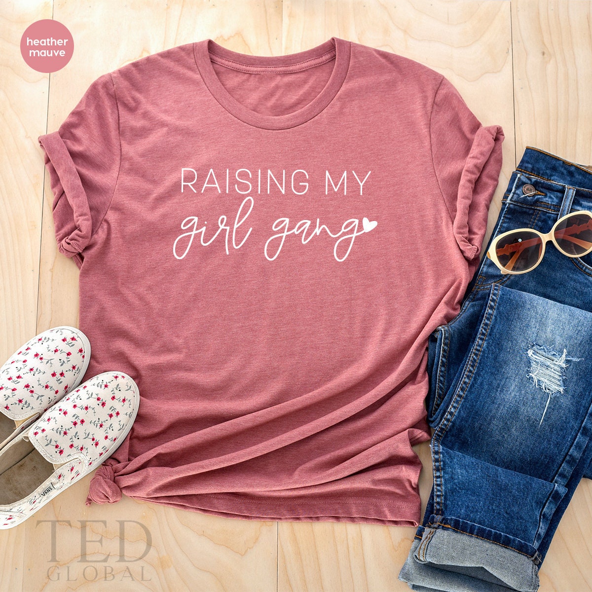 Girl Mom T Shirt,Mothers And Daughters T-Shirt,Raising My Girl Gang Shirt,Mothers Day Gift,Motherhoods Clothing,Mom Life Tee,Cute Mama Shirt - Fastdeliverytees.com