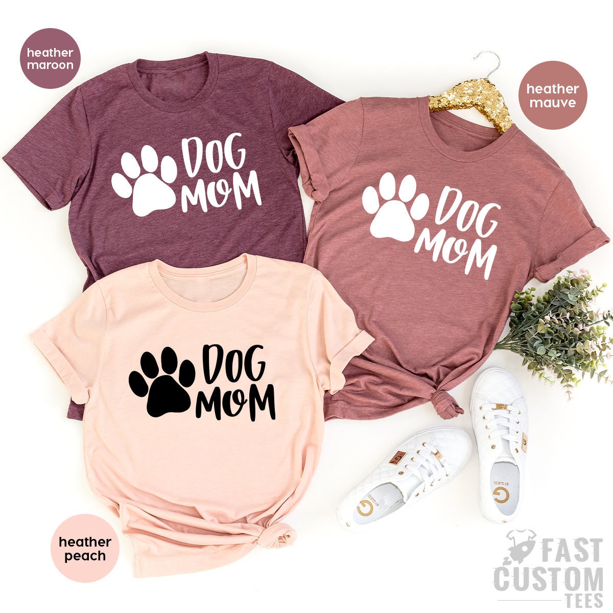 Dog Moms T-Shirt, Pet Lover T Shirt, Best Dog Mama Tshirt, Animal Adoption Shirt, Shirt For Women, Cute Paw Shirt, Dog Owner Gift, Wife Gift - Fastdeliverytees.com