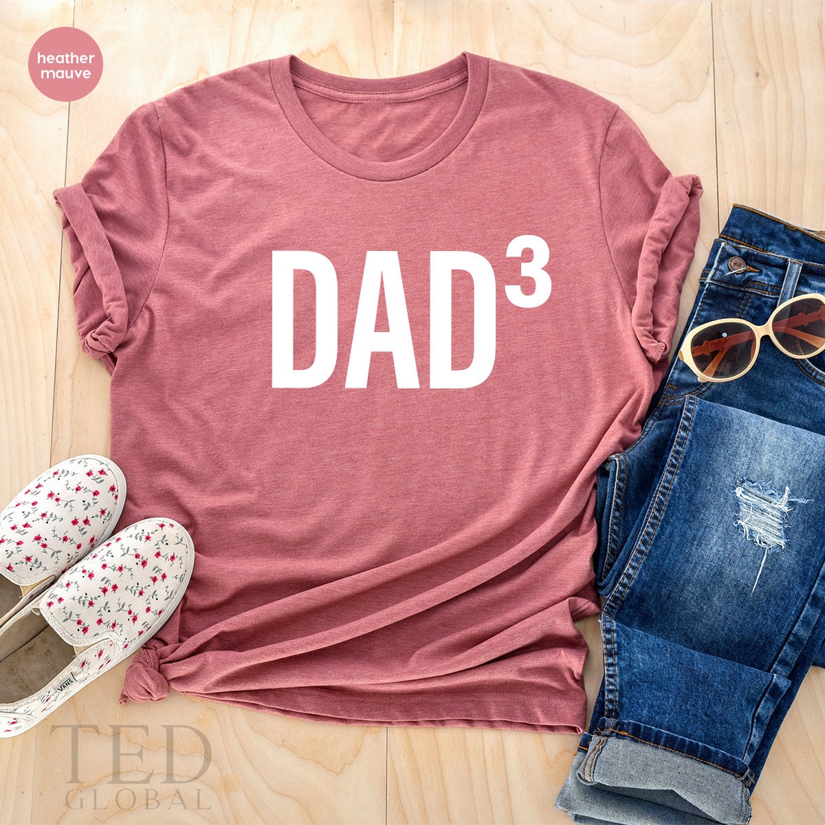 Funny Dad Shirt, Dad Of Three Boys Tee, Dad Cubed Shirt, Dad3 TShirt, Father's Day Shirt, Dad Of 3 Daughter Shirt, Best Father Gift - Fastdeliverytees.com