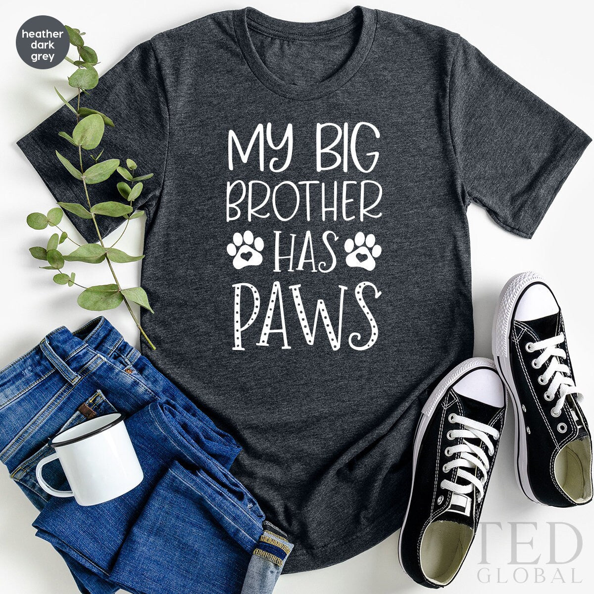 Dog Bodysuit, New Baby Gift, Dog Sibling Bodysuit, My Big Brother Has Paws, Dog Best Friend Bodysuit, Baby Shower Gift, Baby Announcement - Fastdeliverytees.com